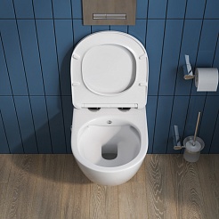 BelBagno Унитаз подвесной Uno BB3105CHR-BS/SC – фотография-14