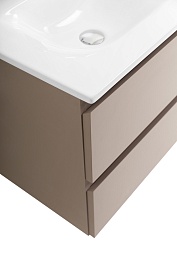 BelBagno Тумба с раковиной Kraft 120-2 подвесная Бежевый матовый – фотография-9