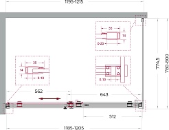 BelBagno Душевой уголок Soft Close-2 SOFT_CLOSE-2-AH-1-120/80-C-Cr 120x80 профиль хром стекло прозрачное – фотография-12