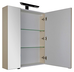 Aquanet Зеркальный шкаф "Эвора 70" сливочный – фотография-7