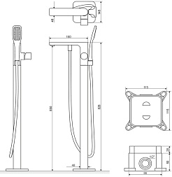 Excellent Смеситель Galisa напольный – фотография-5