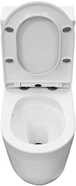 Azario Унитаз-моноблок Velluto AZ-6281 безободковый с бачком с сиденьем микролифт белый – фотография-9