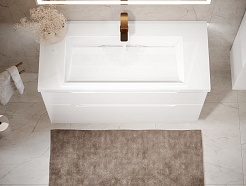 Jorno Раковина Luxor 100 глянцевая белая – фотография-2