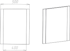 Viant Зеркало Рио 50x60 белое – фотография-4