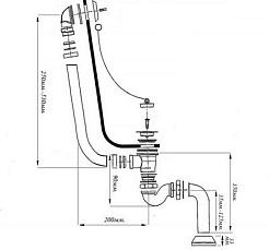 Фэма Ванна из литьевого мрамора Феррара (ножки хром, слив-перелив хром) – фотография-10