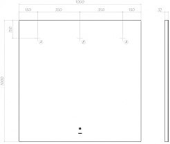 Vigo Зеркало Quadro Classic 1000 – фотография-6