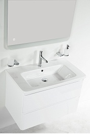 BelBagno Тумба с раковиной Albano-Cer 105 подвесная Bianco Lucido – фотография-9