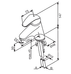 Damixa Смеситель Space 100210000 для раковины – фотография-5