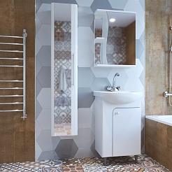 Mixline Зеркало-шкаф Классик 50 R белый – фотография-4