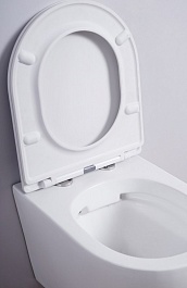 Esbano Унитаз Clavel подвесной безободковый белый матовый – фотография-3