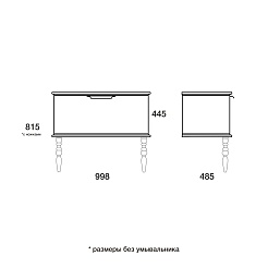  Мебель для ванной Decora 100 белый – фотография-2