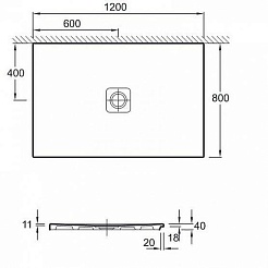 Jacob Delafon Поддон для душа Replay N144K-220 120х80 см – фотография-2