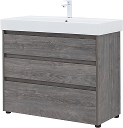 Aquanet Тумба под раковину Nova Lite 100 дуб рошелье – фотография-4