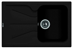 Florentina Мойка гранитная Гаттинара 780 с крылом антрацит – фотография-1