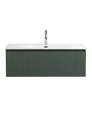 BelBagno Тумба с раковиной Uno 100 с 1 ящиком подвесная Еловый матовый с раковиной BB-8099-100 – фотография-2