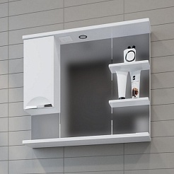 Mixline Мебель для ванной Этьен 80 L белая – фотография-9