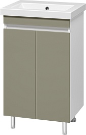 Misty Тумба под раковину Майна 50 хаки/белая – фотография-2