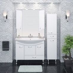 Runo Мебель для ванной Севилья 105 с б/к – фотография-2