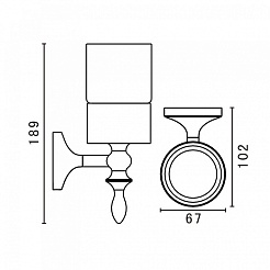 Art&Max Стакан Bohemia AM-4268-Br – фотография-2