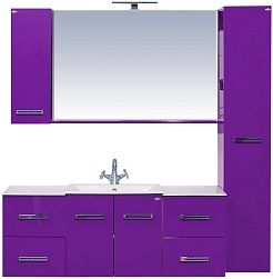 Misty Пенал для ванной Атланта 30 сиреневый R – фотография-2