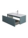 BelBagno Тумба с раковиной Uno 100 с 1 ящиком подвесная Голубой матовый с раковиной BB-8099-100 – фотография-16
