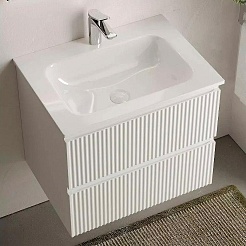 Sancos Тумба с раковиной Snob R 60 bianco раковина CN7011 – фотография-2