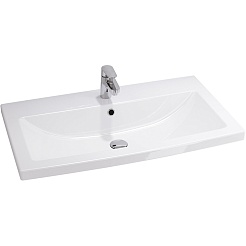 Velvex Тумба с раковиной Klaufs 80.2Y белая – фотография-3