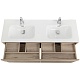 BelBagno Тумба под раковину Kraft 140 подвесная 4 ящика Rovere Galifax Bianco двойная раковина – картинка-22