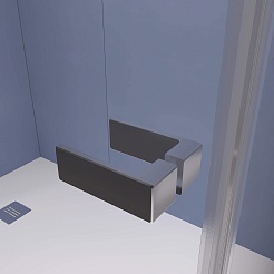 RGW Душевой уголок Stilvoll SV-040 100x90 профиль хром стекло матовое сатинат – фотография-5