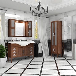 Opadiris Тумба с раковиной Мираж 120 орех – фотография-10