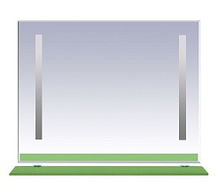 Misty Зеркало для ванной Джулия 105 салатовое – фотография-1