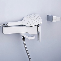 Gappo Смеситель для вынны G17-8 G3217-8 белый/хром – фотография-5