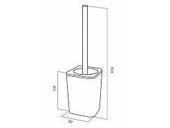 Am.Pm Стойка с туалетной щеткой Inspire A5033464 – фотография-5