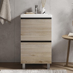 Vigo Тумба с раковиной Cross 500-0-2 дуб давос натуральный – фотография-2