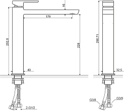 Excellent Смеситель высокий для раковины Pride ARAC.4002CR хром – фотография-4