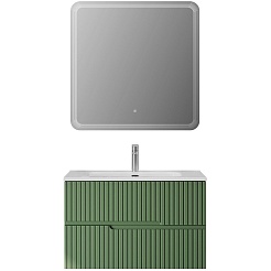 Cezares Тумба с раковиной Duet-N 80 подвесная CZR-8095-80 фисташковый софт – фотография-7