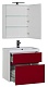 Aquanet Мебель для ванной "Латина 70" бордо 2 ящика (181083) – фотография-13
