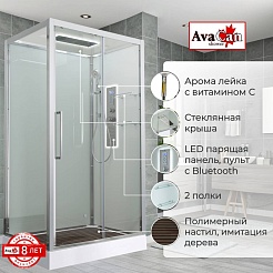Avacan Душевая кабина 110/90 Z2911LED прозрачная – фотография-2
