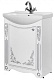 Водолей Мебель для ванной "Кармен 65" L белая/серебро – фотография-6