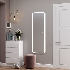 Continent Зеркало Loren Led 455x1350 – фотография-9