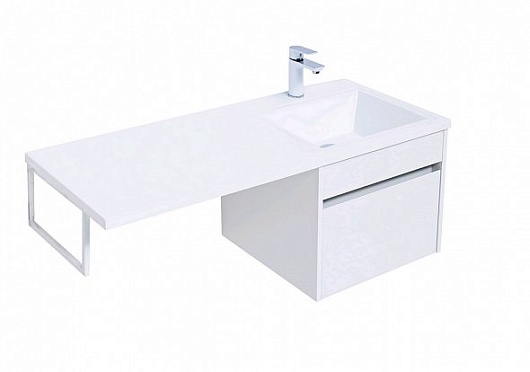 Aquanet Тумба с раковиной Токио 110 R подвесная – картинка-7