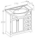 Opadiris Тумба с раковиной Карла 75 нагал – картинка-6