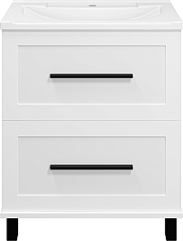 Misty Тумба c раковиной Модерн 70 белая – фотография-1