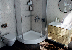 Aquatek Душевой поддон из литого мрамора 90x90 DP-0000003 белый – фотография-5