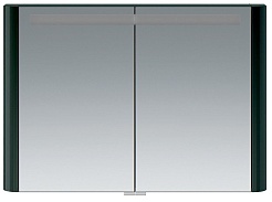 Am.Pm Зеркальный шкаф Sensation 100, с подсветкой, антрацит, глянцевая – фотография-1