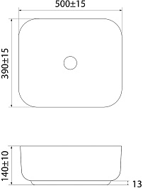 Iddis Раковина-чаша Bridge 50 BRIBM05i27 черная матовая – фотография-6
