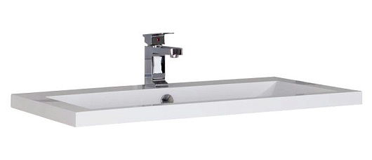 Aquanet Тумба с раковиной "Нота 90" черная (171491) – картинка-7