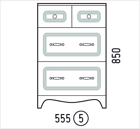 Corozo Комод Классика 55 – фотография-2