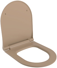 Ambassador Сиденье для унитаза Nord тонкое темно-бежевое матовое – фотография-1