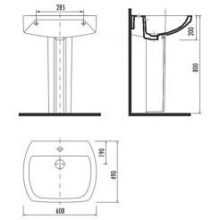 Creavit Раковина Spark SA060 – фотография-3